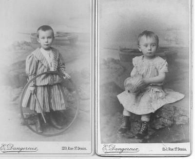 Maurice et Thérèse vers 1893 Maurice et Thérèse vers 1893