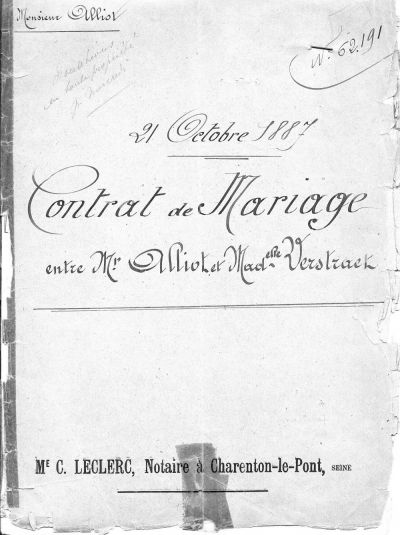 Contrat de mariage