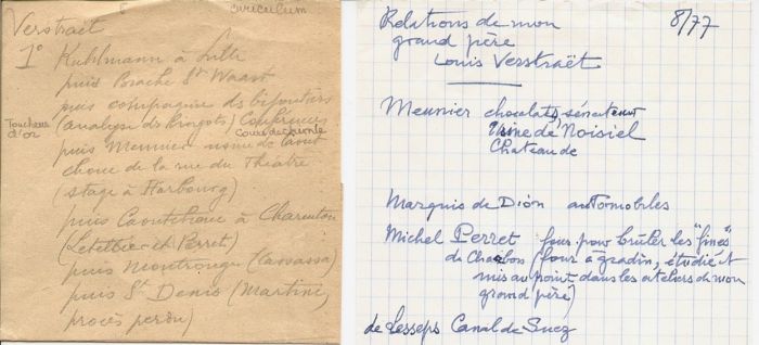 Notes de Maurice sur CV de Louis Notes de Maurice sur CV de Louis